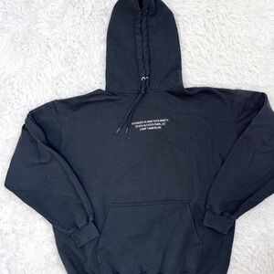 Black oversized hoodie